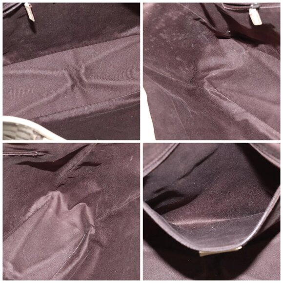 GUCCI GG Canvas Tote Bag Beige Silver 113017 Auth - Picture 13 of 14